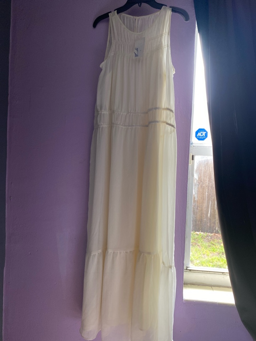 a new day Cream Maxi Dress - Sleeveless Tiered Sundress